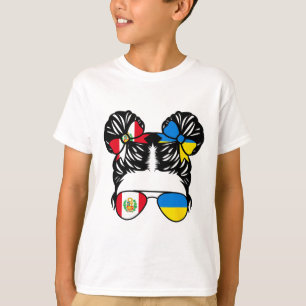 Halb peruanisches halb ukrainisches Mädchen Peru K T-Shirt