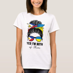 Halb philippinisch halb ukrainisches Mädchen Phili T-Shirt