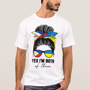 Halb philippinisch halb ukrainisches Mädchen Phili T-Shirt