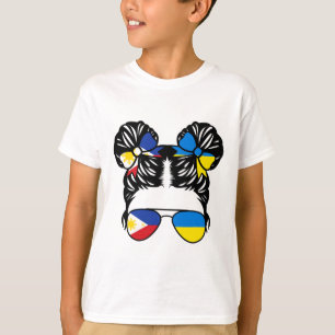 Halb philippinisch halb ukrainisches Mädchen Phili T-Shirt