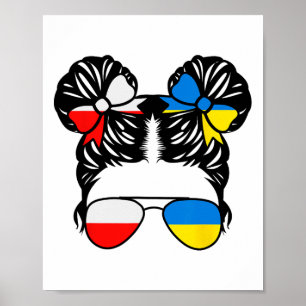 Halb Polnisch Halb Ukrainisches Mädchen Polen Kind Poster
