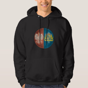 Halb polnischer Adler und teilweise schwedisches E Hoodie