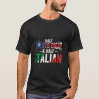 Halb puerto-ricanisch und halb italienisch Flaggen