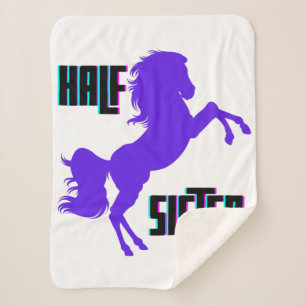 Halb Schwester Lila Pony Sibling Sherpadecke