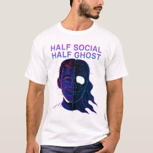 Halb sozialer halb Geister Introvertierter Antisoz T-Shirt