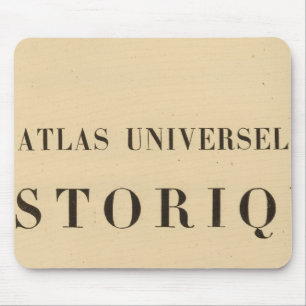 Halb Titel Atlas universel Historik Mousepad