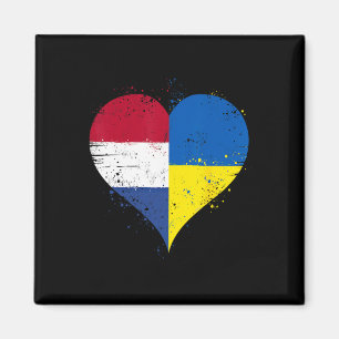 Halb Ukrainisch Halb Niederländisch Eine Ukraine N Magnet