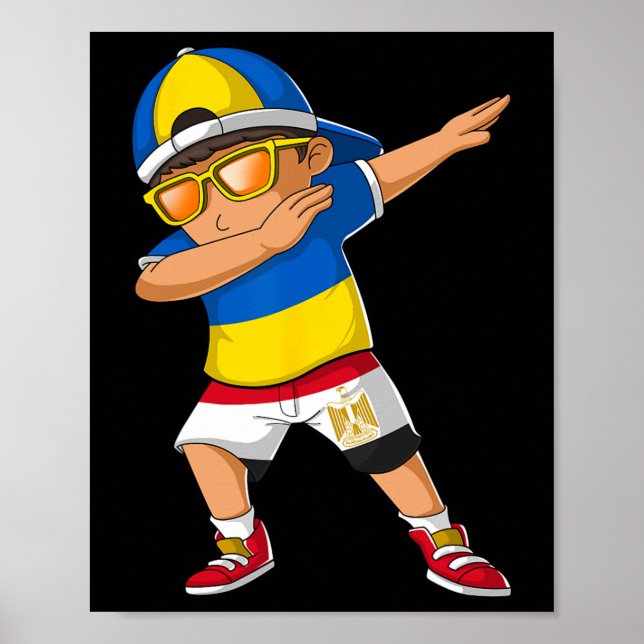 Halb ukrainischer ägyptischer Junge Ukraine Ägypte Poster (Vorne)