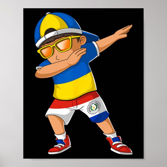 Halb ukrainischer paraguayischer Junge Ukraine Par Poster (Vorne)