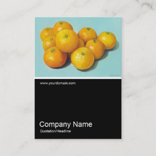 Halb- und Halbjahr Foto 090 - Clementinen, Öl Visitenkarte