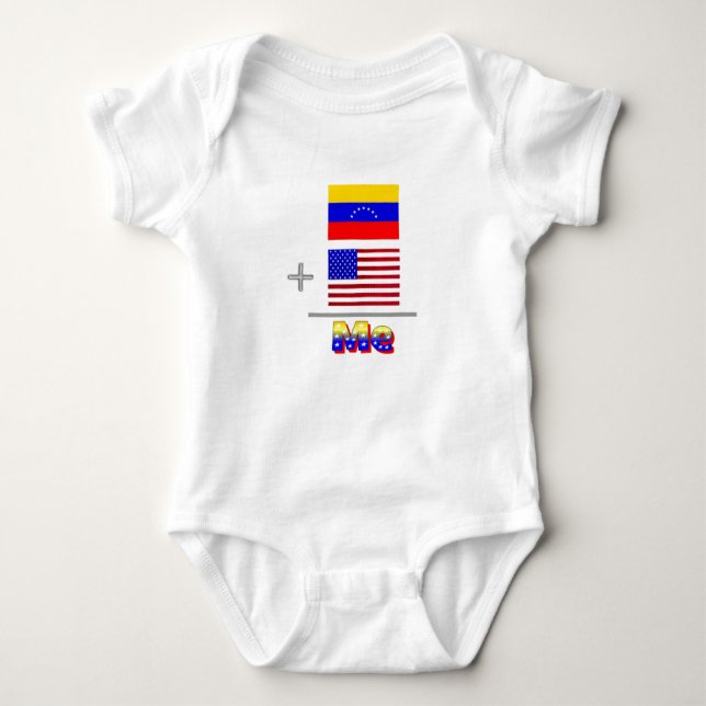 Halb venezolanischer Säuglings-Bodysuit Baby Strampler (Vorderseite)