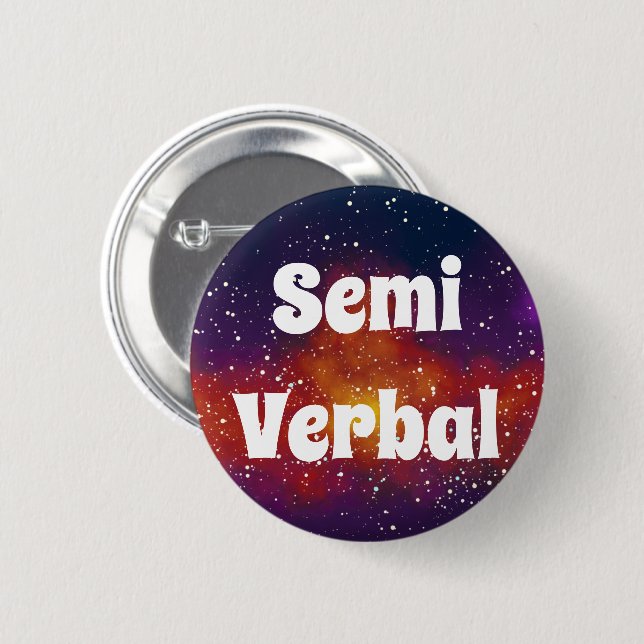 Halb verbale anpassbare Galaxie-Identität Button (Vorne & Hinten)