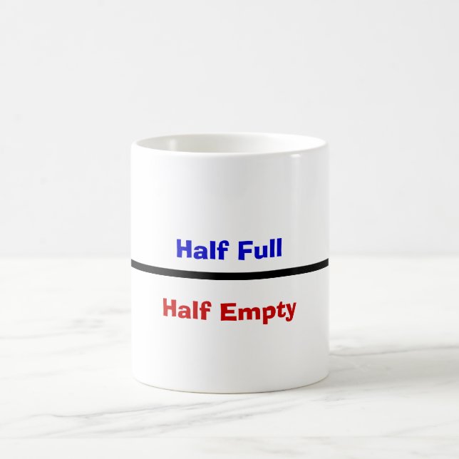 Halb voll, halb leer tasse (Mittel)