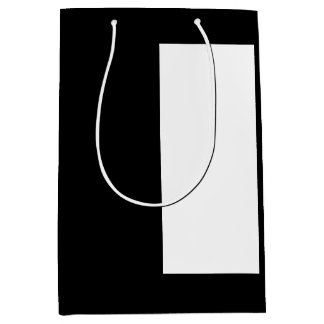 halb weiß halb schwarz, halb schwarz halb weiß mittlere geschenktüte