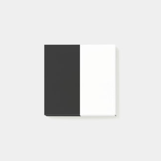halb weiß halb schwarz, halb schwarz halb weiß post-it klebezettel