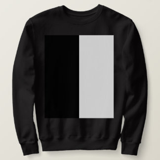 halb weiß halb schwarz, halb schwarz halb weiß sweatshirt