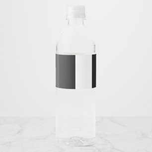 halb weiß halb schwarz, halb schwarz halb weiß wasserflaschenetikett