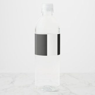 halb weiß halb schwarz, halb schwarz halb weiß wasserflaschenetikett