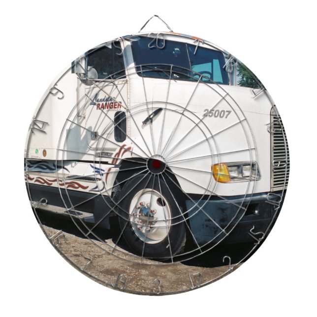 halb zurückgezogen dartscheibe (vorne)