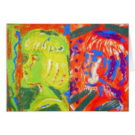 Halbabstrakte Mädchenoberfläche hell