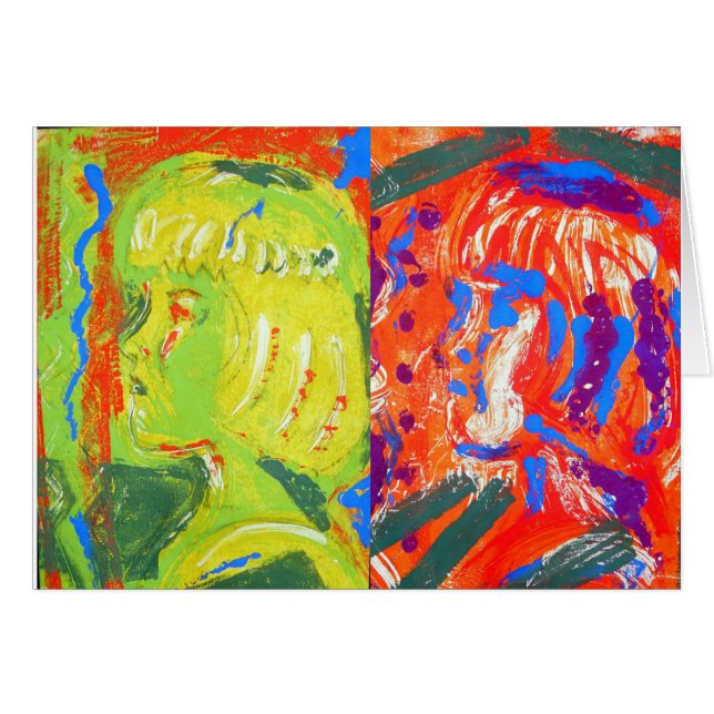 Halbabstrakte Mädchenoberfläche hell (Vorderseite (Horizontal))