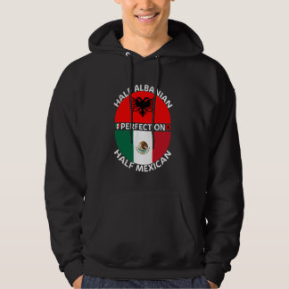 Halbalbanische Halb-Mexikanisch-Albanien Mexiko-Fl Hoodie