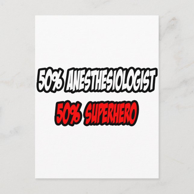 Halbanästhesist................................... Postkarte (Vorderseite)