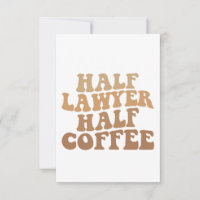 Halbanwältin Halb Coffee Anwalt Spaß Geschenk