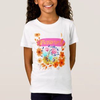 Halbärmeliges Babygirl-T-Shirt mit Design T-Shirt