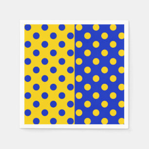 Halbblauer Polka Dots Design Serviette