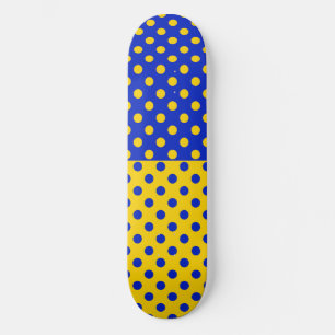 Halbblauer Polka Dots Design Skateboard
