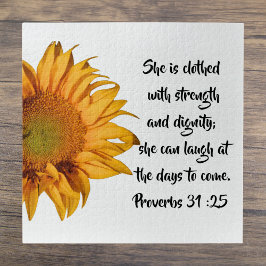 Halbblütensprichwörter 31:25 Bibelverse Custom Puzzle