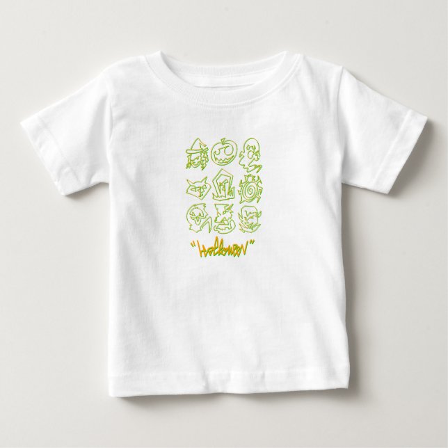 Halbblutspinner Baby T-shirt (Vorderseite)