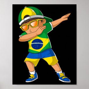 Halbbrasilianischer halbukrainischer Junge Kind Br Poster
