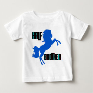 Halbbruder Pferd bäumend Baby T-shirt