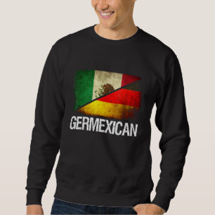 Halbdeutsch & halb mexikanische Flagge Germexicani Sweatshirt