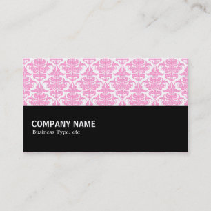 halbe 070 - rosa Damask Visitenkarte