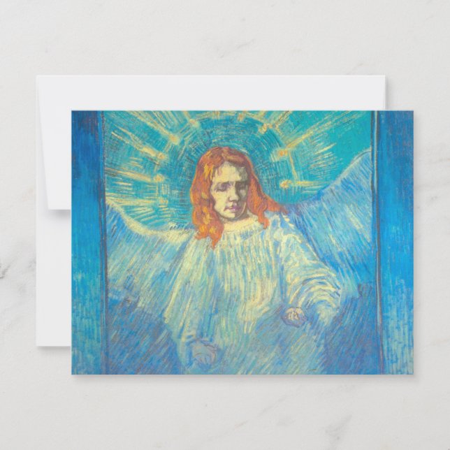 Halbe Abbildung Angel, Vincent van Gogh Einladung (Vorderseite)