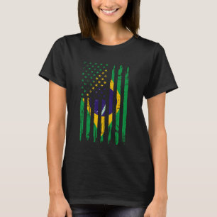 Halbe Amerikaner und Brasilianer Amerika Brasilien T-Shirt