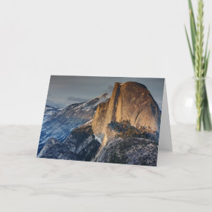 Halbe Haube am Sonnenuntergang Karte