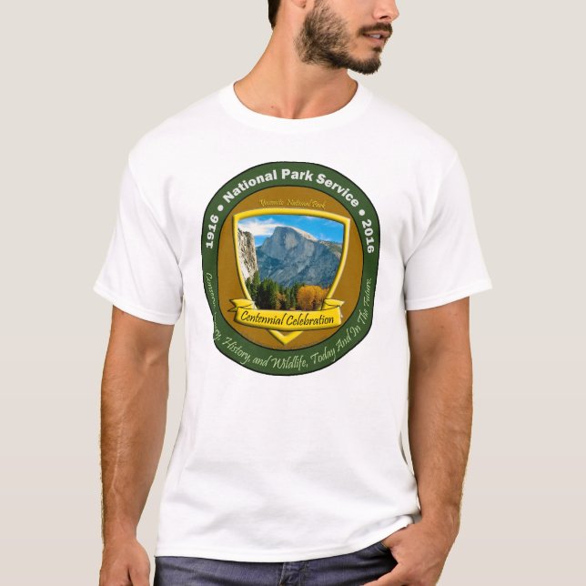 Halbe Haube Nationalpark-hundertjähriges T-Shirt (Vorderseite)