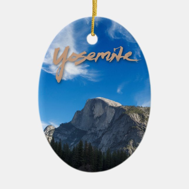Halbe Haubeyosemite-Verzierung Keramik Ornament (Vorne)