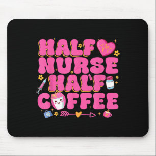 Halbe Krankenschwester halber Kaffee Krankenpflege Mousepad
