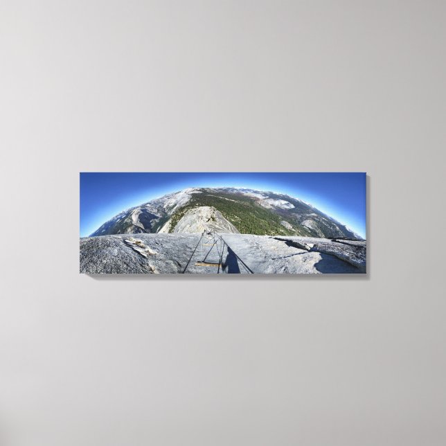 Halbe Kuppel mit Blick von den Kabeln herunter - Y Leinwanddruck (Vorderseite)