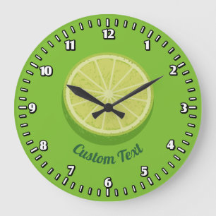 Halbe Limette Große Wanduhr