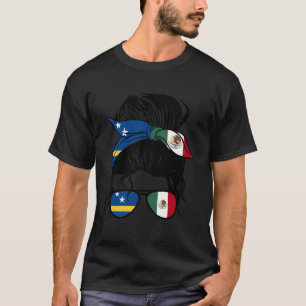 Halbe mexikanische Hälfte Curacao Roots Curaã§Ao u T-Shirt