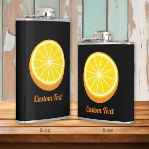 Halbe Orange Flachmann
