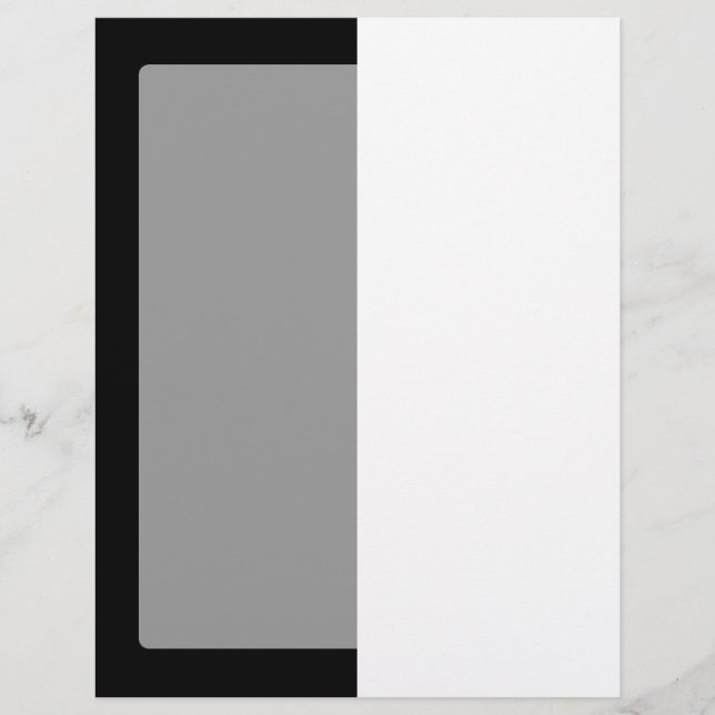 Halbe schwarze und halb weiße Streifen (Vorderseite)