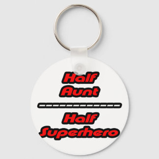 Halbe Tante Half Superheld Schlüsselanhänger