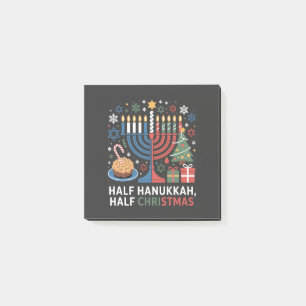 Halbe Weihnachten Half Hanukkah Christmukah Funny Post-it Klebezettel